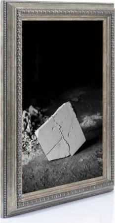 PCH[art] Bilderrahmen Holz Rahmen Emporia mit Kunstglas, Echtholzbilderrahmen in Barock Stil