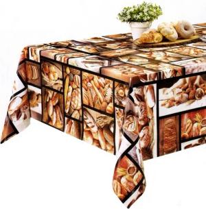 Fiora Gartentischdecke Tischdecke Brot-Brötchen Motiv Wachstuchdecke Kunststoff (1-tlg), Abwischbar
