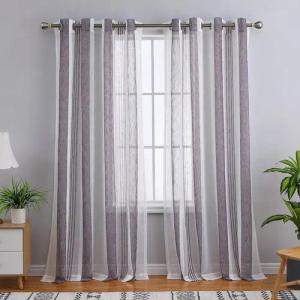 GarveeMore Gardine Gardine,transparent, Voile, 2er-Set, Polyester,pflegeleicht,130x240CM