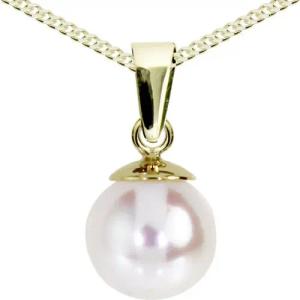 OSTSEE-SCHMUCK Kette mit Anhänger - Ingrid 7 - Gold 585/000 - Zuchtperle