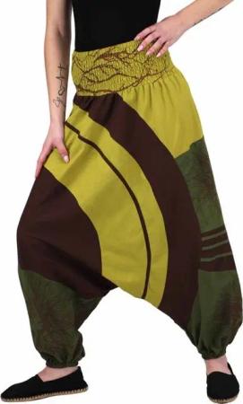 KUNST UND MAGIE Haremshose Goa Haremshose "The Tree" Ibiza Strandhose, Wellnesshose Boho