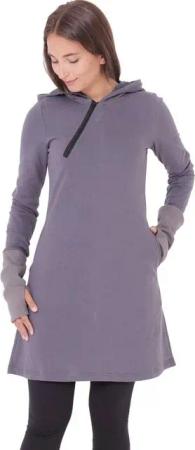 PUREWONDER Sweatkleid Kapuzenkleid dr17 mit Kapuze