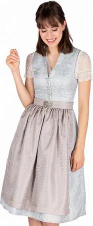MarJo Dirndl Midi Dirndl 2tlg. - EDEN - eisblau/helltaupe