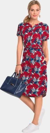 GOLDNER Blusenkleid Elastisches Jerseykleid mit modischem Druck