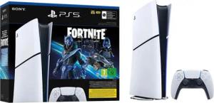 Playstation PlayStation 5 Slim Digital ohne Laufwerk + Fortnite Gutschein 1TB (Digital Edition Slim ohne Laufwerk), SSD, Console