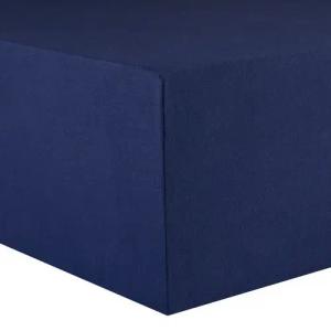 CelinaTex Spannbettlaken Lucina Spannbetttuch Jersey 90x200-100x200cm dunkelblau, Baumwolle, (1 Stück), bügelfrei,faltenfreier Sitz,formstabil und dauerelastisch