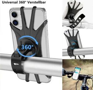 XDeer Handy-Halterungen,Universal 360° Verstellbar Fahrrad Handy Halter Handy-Halterung, (packung, abnehmbare Handy Halterung für iPhone Samsung alle 4.0-7.0 Zoll Geräte)