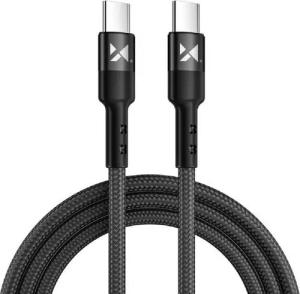 Wozinsky Kabel Ladekabel Datenkabel USB Typ C - USB Typ C 18W 1m schwarz USB-Kabel, (100 cm)