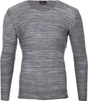 Reslad Strickpullover Reslad Strickpullover Herren-Pullover Melange Look Grobstrick-Pulli (1-tlg) Slim Fit Rundhalspullover für Männer