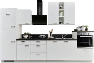 KOCHSTATION Küchenzeile "KS-Bari", wahlw. mit E-Geräten & Geschirrspüler, Soft-Close-Funktion und Vollauszügen, vormontiert, Breite 340 cm