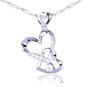 Schmuck-Elfe Kette mit Anhänger Herzilein, 925 Sterling Silber