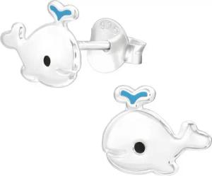 Monkimau Ohrring-Set Wal Kinder Ohrringe 925 Silber Ohrstecker, Hypoallergen