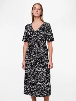pieces Druckkleid PCTALA SS STRING TIE MIDI DRESS NOOS BC