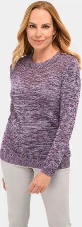 GOLDNER Strickpullover Pullover mit Glanzgarn