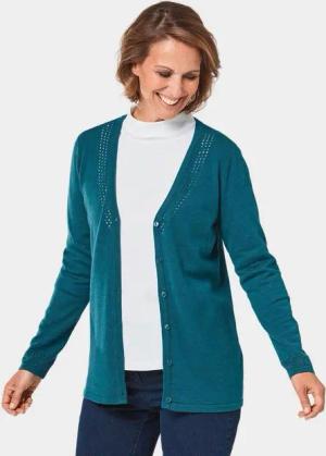 GOLDNER Strickjacke Kurzgröße: Ajourstrickjacke