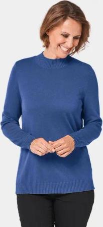 GOLDNER Strickpullover Unkomplizierter Stehbundpullover