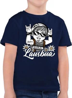 Shirtracer T-Shirt Lausbua - weiß (1-tlg) Mode für Oktoberfest Kinder Outfit