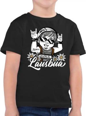 Shirtracer T-Shirt Lausbua - weiß (1-tlg) Mode für Oktoberfest Kinder Outfit