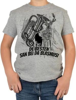 Tini - Shirts T-Shirt Trachten Blaskapelle Sprüche Shirt Blasmusik Kinder T-Shirt Volksfest: De Besten san bei da Blasmusi
