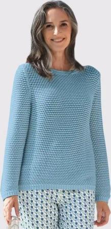 GOLDNER Strickpullover Pullover mit schönem Ajourmuster
