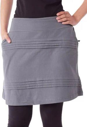 PUREWONDER Sommerrock Damen Rock mit Druckknöpfen sk238 Baumwolle Einheitsgröße