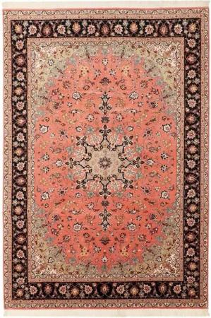Nain Trading Orientteppich Täbriz 50Raj 202x300 Handgeknüpfter Orientteppich / Perserteppich, rechteckig, Höhe: 7 mm