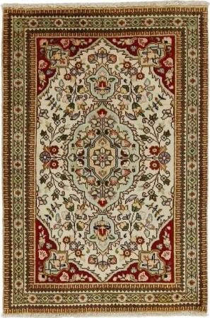 Nain Trading Orientteppich Täbriz 74x109 Handgeknüpfter Orientteppich / Perserteppich, rechteckig, Höhe: 10 mm