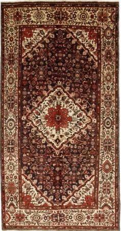 Nain Trading Orientteppich Hamadan 169x321 Handgeknüpfter Orientteppich / Perserteppich Läufer, rechteckig, Höhe: 8 mm