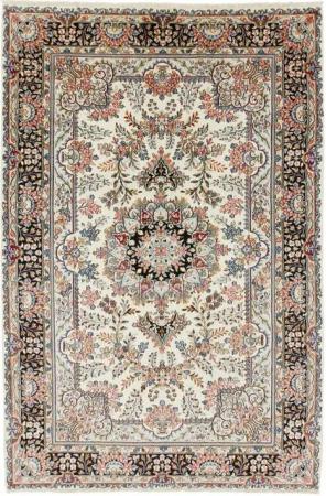 Nain Trading Orientteppich Kerman 194x296 Handgeknüpfter Orientteppich / Perserteppich, rechteckig, Höhe: 12 mm