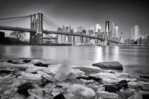 Papermoon Fototapete "Photo-Art MARTIN FROYDA, NEW YORK - BROOKLYN BRIDGE"