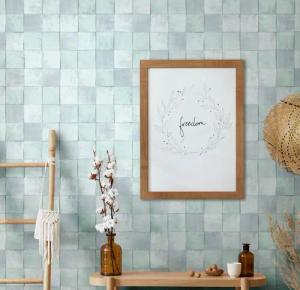 Marburg Fototapete "Tile", matt, moderne Tapete für Wohnzimmer Schlafzimmer Küche