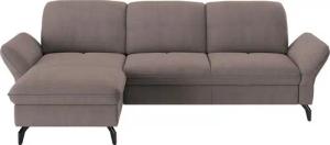 sit&more Ecksofa Leandro L-Form, Wahlweise mit Bett-, Kopfteil - und Armlehnfunktion, sowie Bettkasten