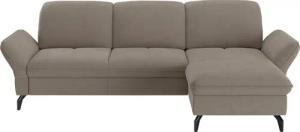 sit&more Ecksofa Leandro L-Form, Wahlweise mit Bett-, Kopfteil - und Armlehnfunktion, sowie Bettkasten