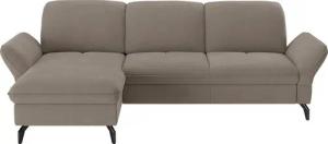 sit&more Ecksofa Leandro L-Form, Wahlweise mit Bett-, Kopfteil - und Armlehnfunktion, sowie Bettkasten