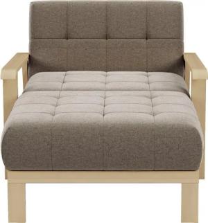sit&more Recamiere Billund, Armlehnen aus Buchenholz in natur, verschiedene Bezüge und Farben
