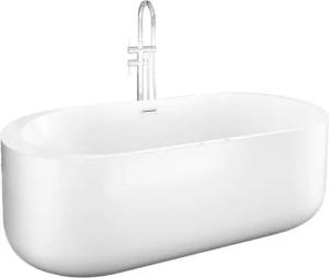 AcquaVapore Whirlpool-Badewanne freistehende Badewanne F26 170 Whirlpool Luft & Wasser Armatur AF03, (1-tlg)