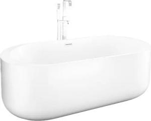 AcquaVapore Whirlpool-Badewanne freistehende Badewanne F26 170 Whirlpool Luft & Wasser Armatur AF05, (1-tlg)