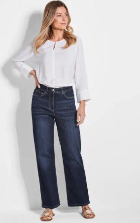 Weite Jeans VERA aus Stretch-Denim - dunkelblau - Gr. 225 von Goldner Fashion