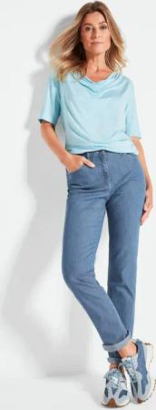 Jeans LOUISA mit Stickerei - hellblau - Gr. 235 von Goldner Fashion