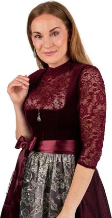 MarJo Dirndl Samt Dirndl 2tlg. - VEITSBRONN - wine/taupe