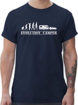 Shirtracer T-Shirt Evolution Wohnwagen weiß Evolution Outfit