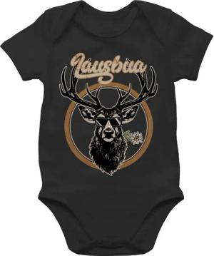 Shirtracer Shirtbody Lausbua Hirsch Hirschgeweih Lausbub Mode für Oktoberfest Baby Outfit
