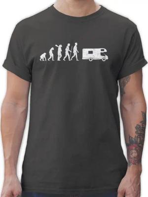 Shirtracer T-Shirt Evolution Camper weiß Evolution Outfit