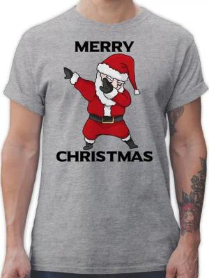 Shirtracer T-Shirt Dabbing Weihnachtsmann Weihachten Kleidung