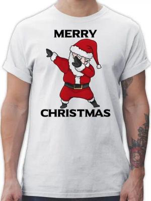 Shirtracer T-Shirt Dabbing Weihnachtsmann Weihachten Kleidung
