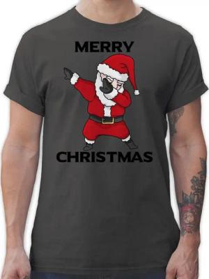 Shirtracer T-Shirt Dabbing Weihnachtsmann Weihachten Kleidung