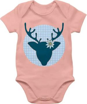 Shirtracer Shirtbody Hirsch Reh Hirschgeweih Mode für Oktoberfest Baby Outfit