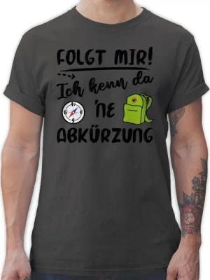 Shirtracer T-Shirt Folgt mir ich kenn da ne Abkürzung schwarz Hobby Outfit