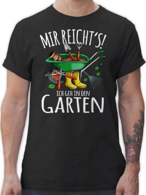 Shirtracer T-Shirt Mir reicht's ich geh in den Garten - Gartenarbeit & Gärtnern - weiß Hobby Outfit