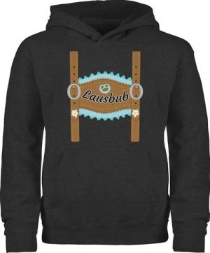 Shirtracer Hoodie Lausbub Lederhose Mode für Oktoberfest Kinder Outfit